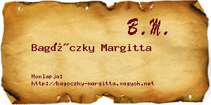 Bagóczky Margitta névjegykártya